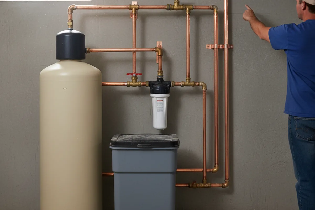 Whole-house water treatment system installed in Milan
